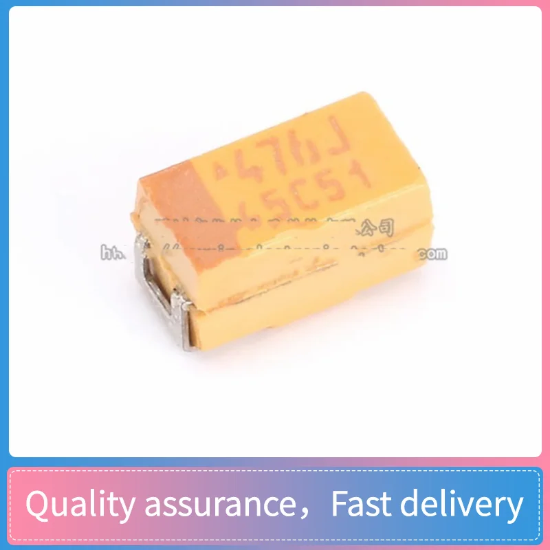 10pcs 3216A 6.3V 47UF ±10% TAJA476K006RNJ 1206 Tantalum capacitor