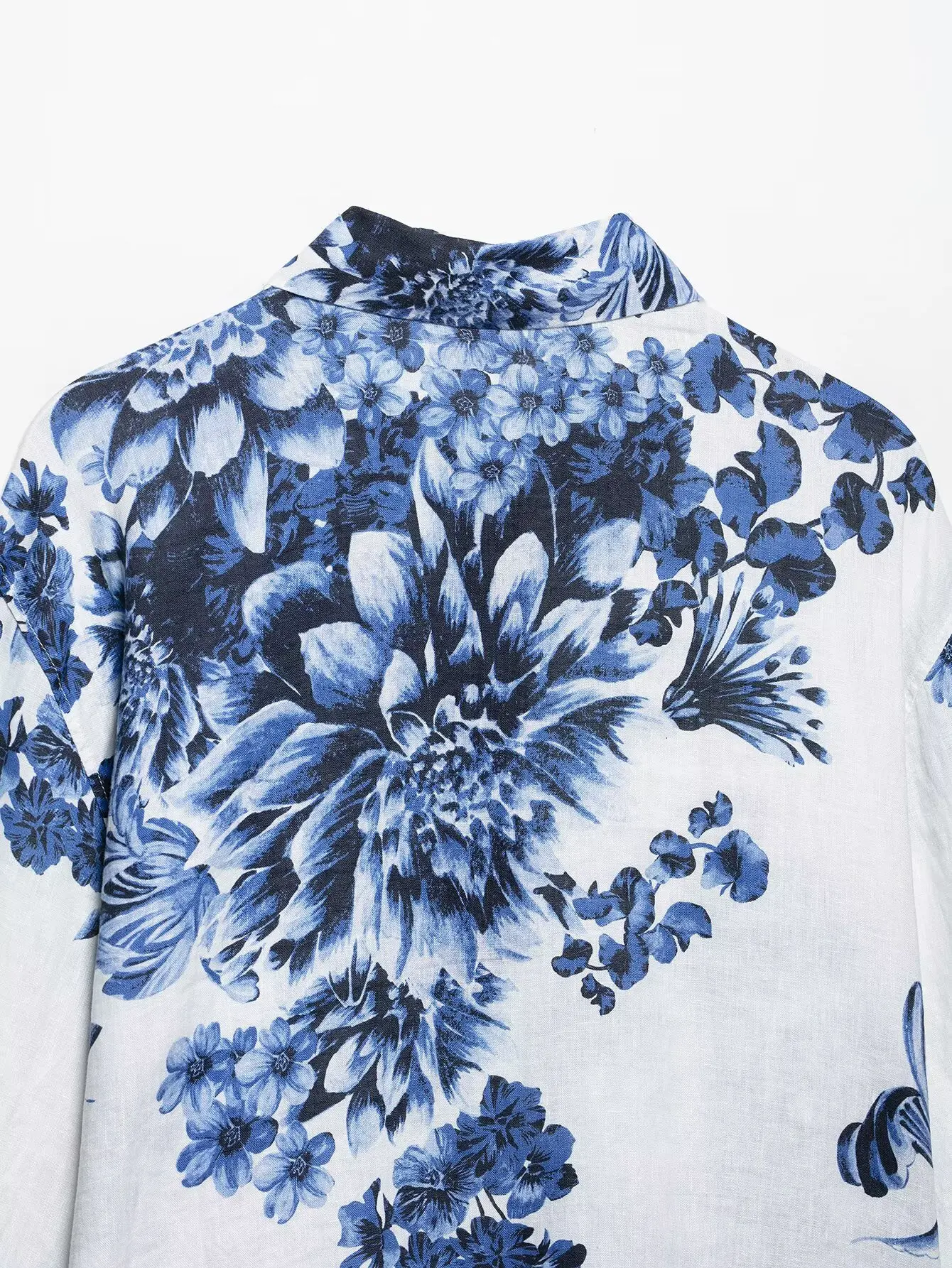 Zevity Vrouwen Mode Onregelmatige Bloemenprint Losse Kiel Blouse Kantoor Dame Knoppen Shirt Chic Casual Chemise Blusas Tops LS9117