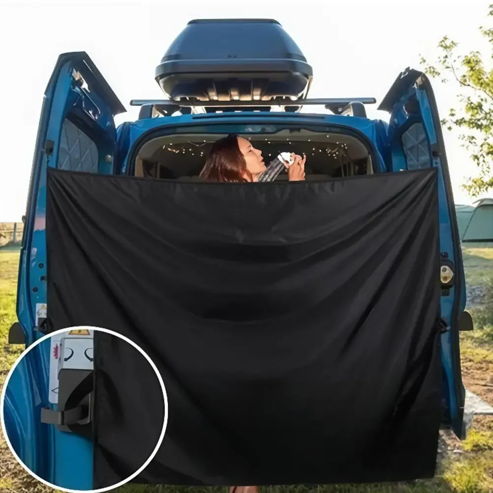Oxford Cloth Blackout Screen Shade Cover Universal Car Rear Door Divider Curtain for Trips Beach Auto Interior Fittings