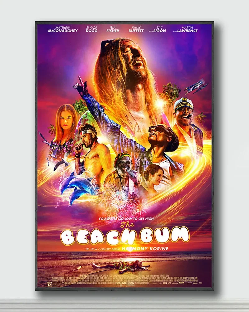 NJ109 The Beach Bum Movie Silk Posters and Prints wall art Art Poster Home Decor