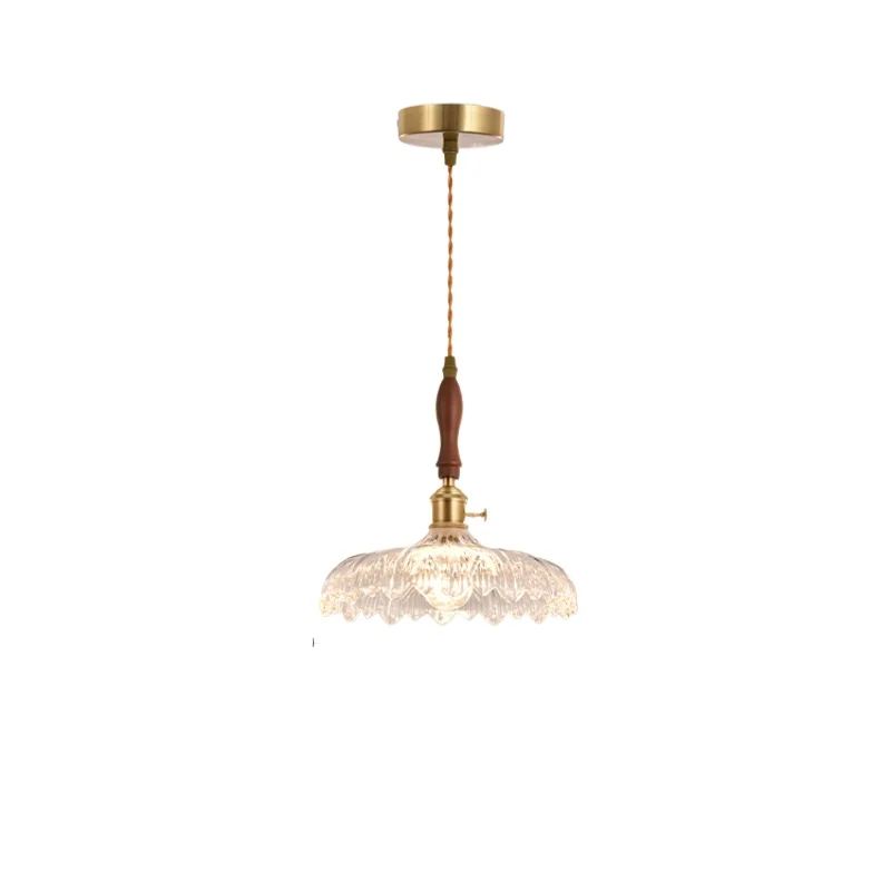 

Vintage Japanese Nordic minimalist bedside aisle nostalgic glass lamp bar cafe chandelier