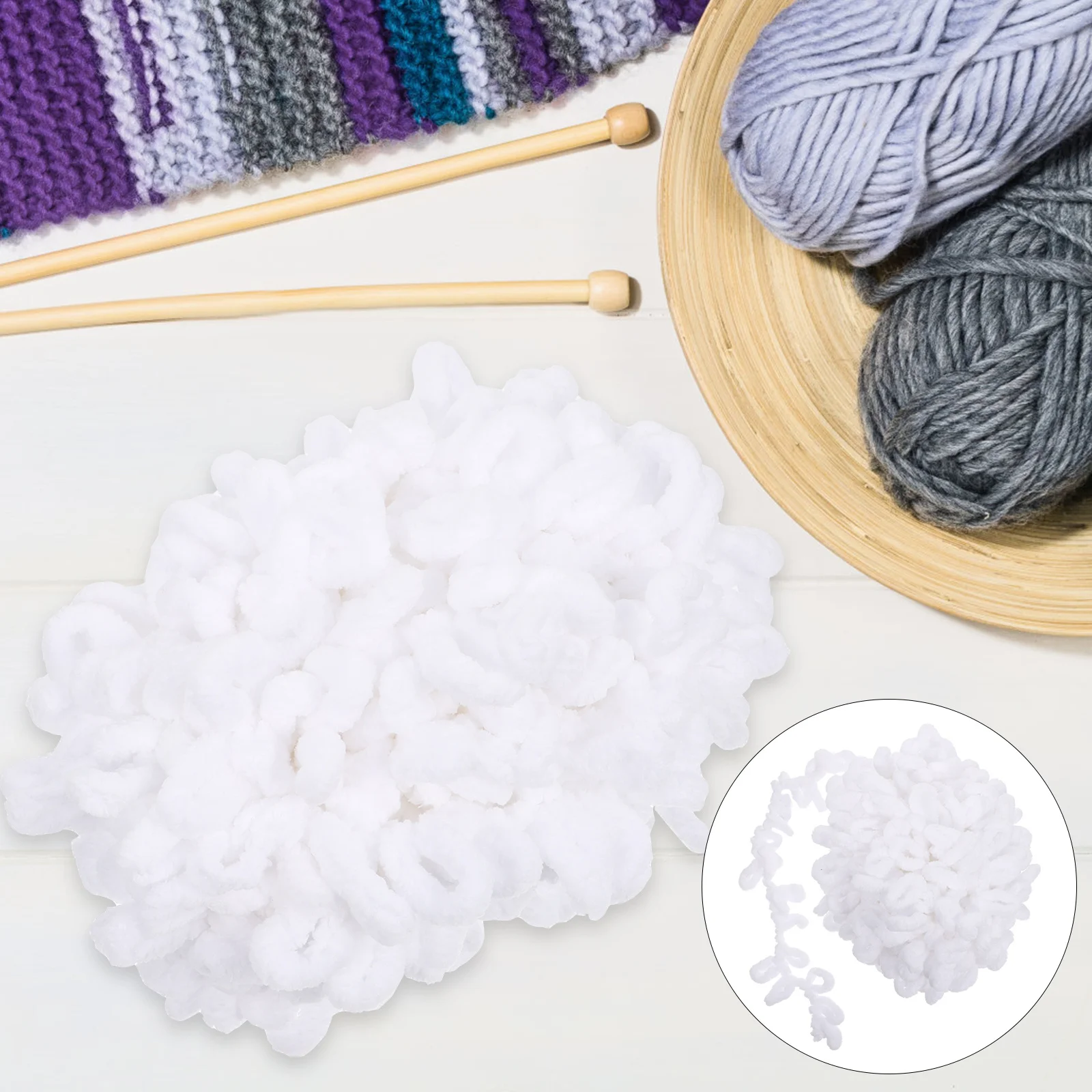 

1 Roll Woolen Yarn Premium Wool DIY Knitting Supplies for Sweaters Scarfs Handcraft Projects Wool Yarn Knitting Supplies