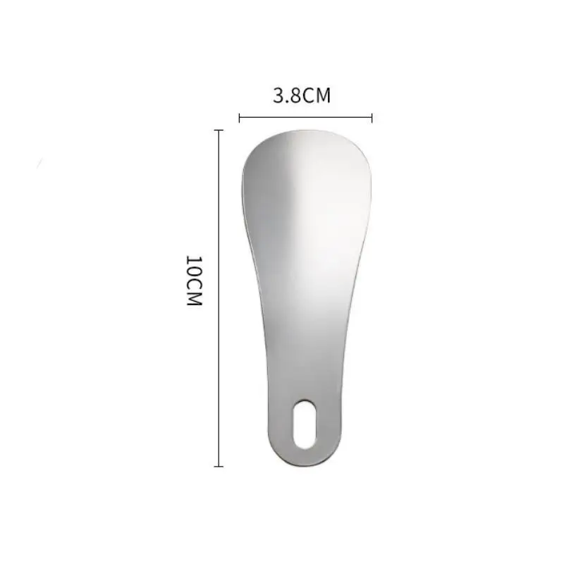 Stainless Steel Shoe Horn Portable Mini Shoe Helper No Bending Required for Travel Carry Pocket Storage Use