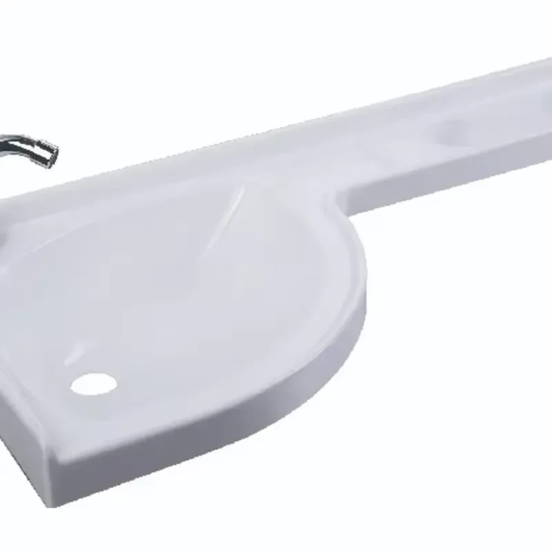GUANGRUN Smart Folding Mini Sink RV Motorhomes caravan Plastic Bathroom Corner Sink Faucet 830x400x140mm Wall-Mounted