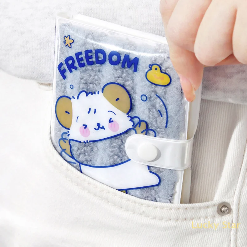 Kawaii Harige Mini Notebook Kinderen Leuke Cartoon Notebook Mode Creatieve Handboeken Kleurrijke Pagina Pocket Notepad Student Briefpapier