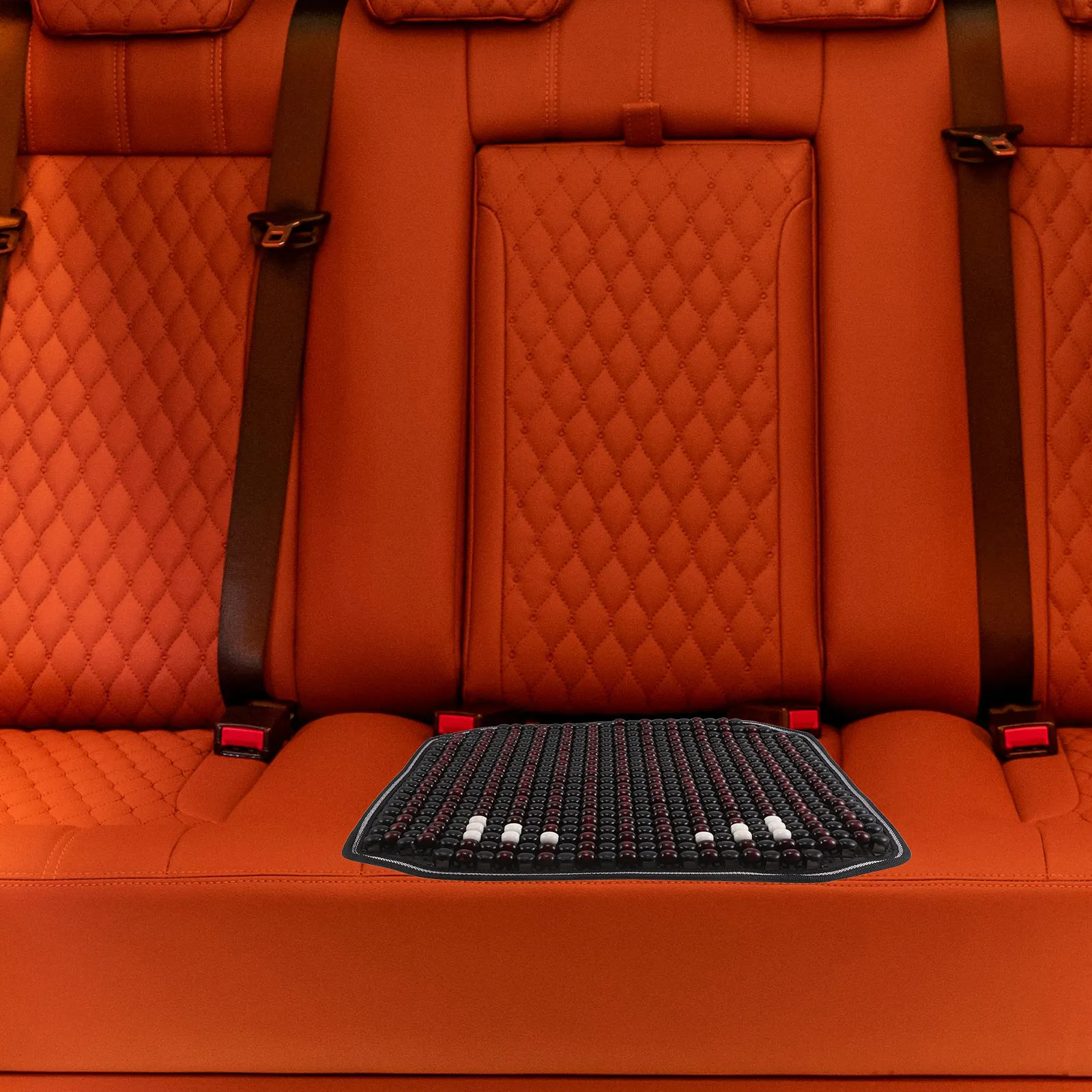 

Natural Wood Beaded Car Cushion Breathable Ergonomic Seat Protection Pad Anti-Slip Comfortable Car Driver Accessory