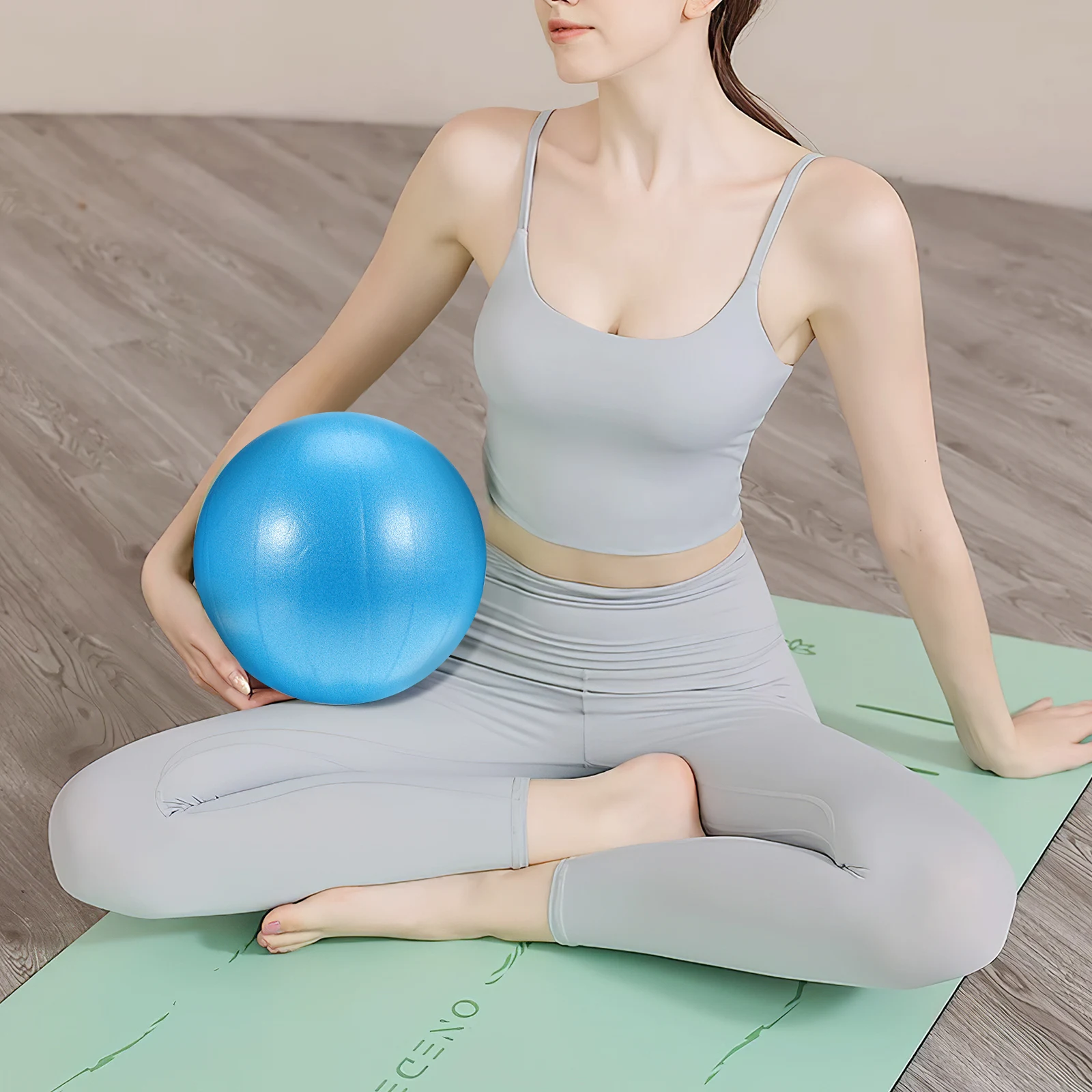

PVC Small Pilates Ball for Core Stability Balance Training Portable Workout Yoga Exercise Gym Equipment Small Exercise Ball