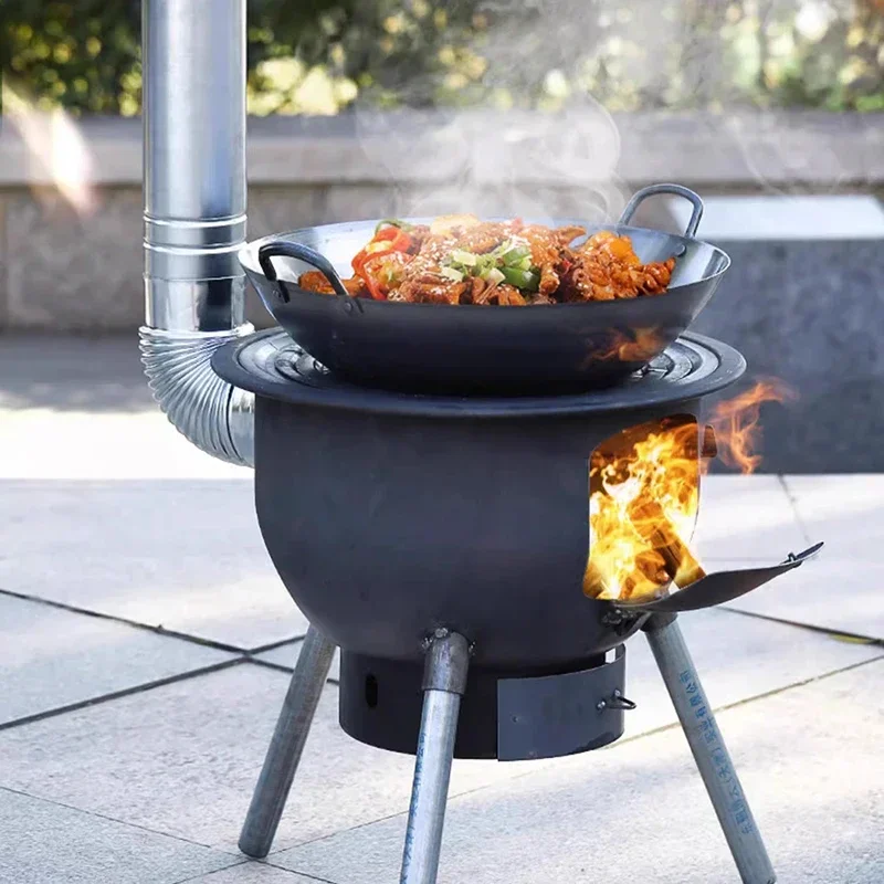 Outdoor Travel Camping Wood Stove Portable Bonfire Winter Stove Picnic Camping Heater Modern Calenton De Exterior Furniture