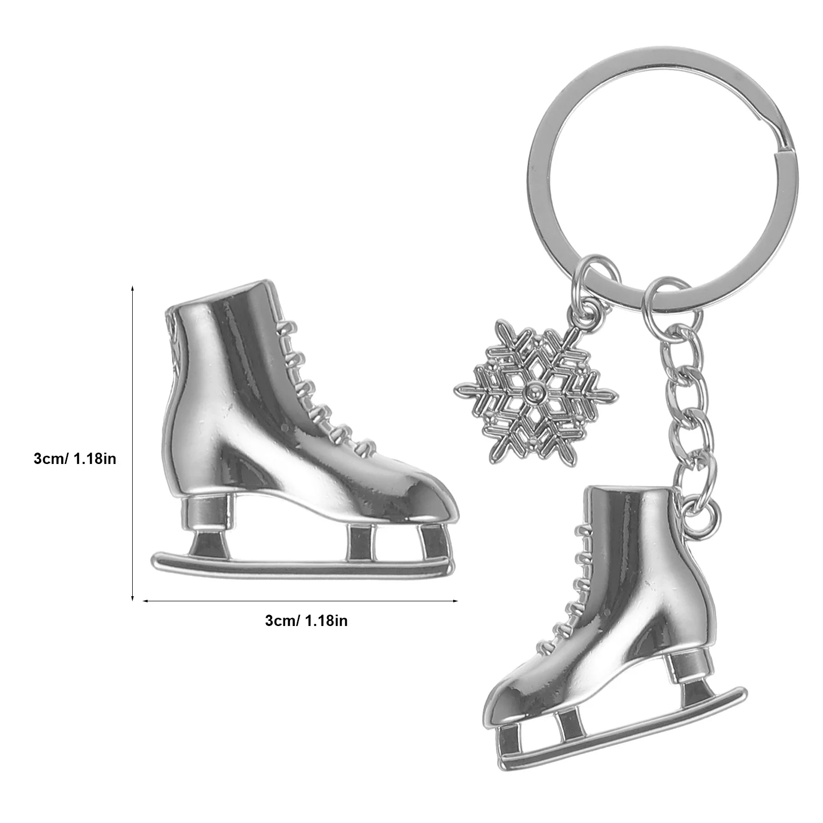 2 Pcs Shoe Keychain Skating Shoes Versatile Accessories Decorative Skateboard Bag Pendant Keys Supply Adorable