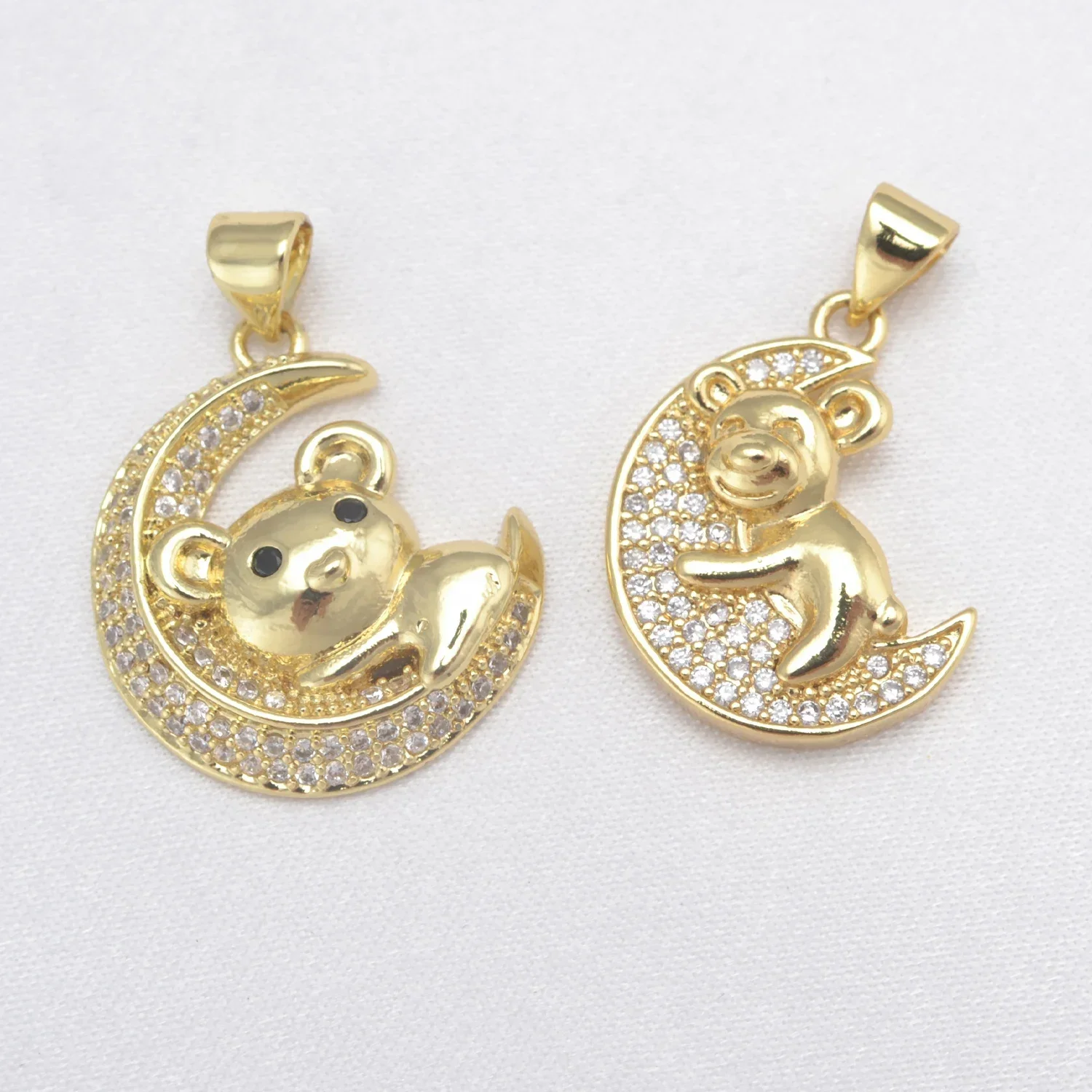 10 Pcs Pendant Jewellery Making Accessories for Woman Handmade DIY Earring Supplies Bear Charms High end Jewelry Materials