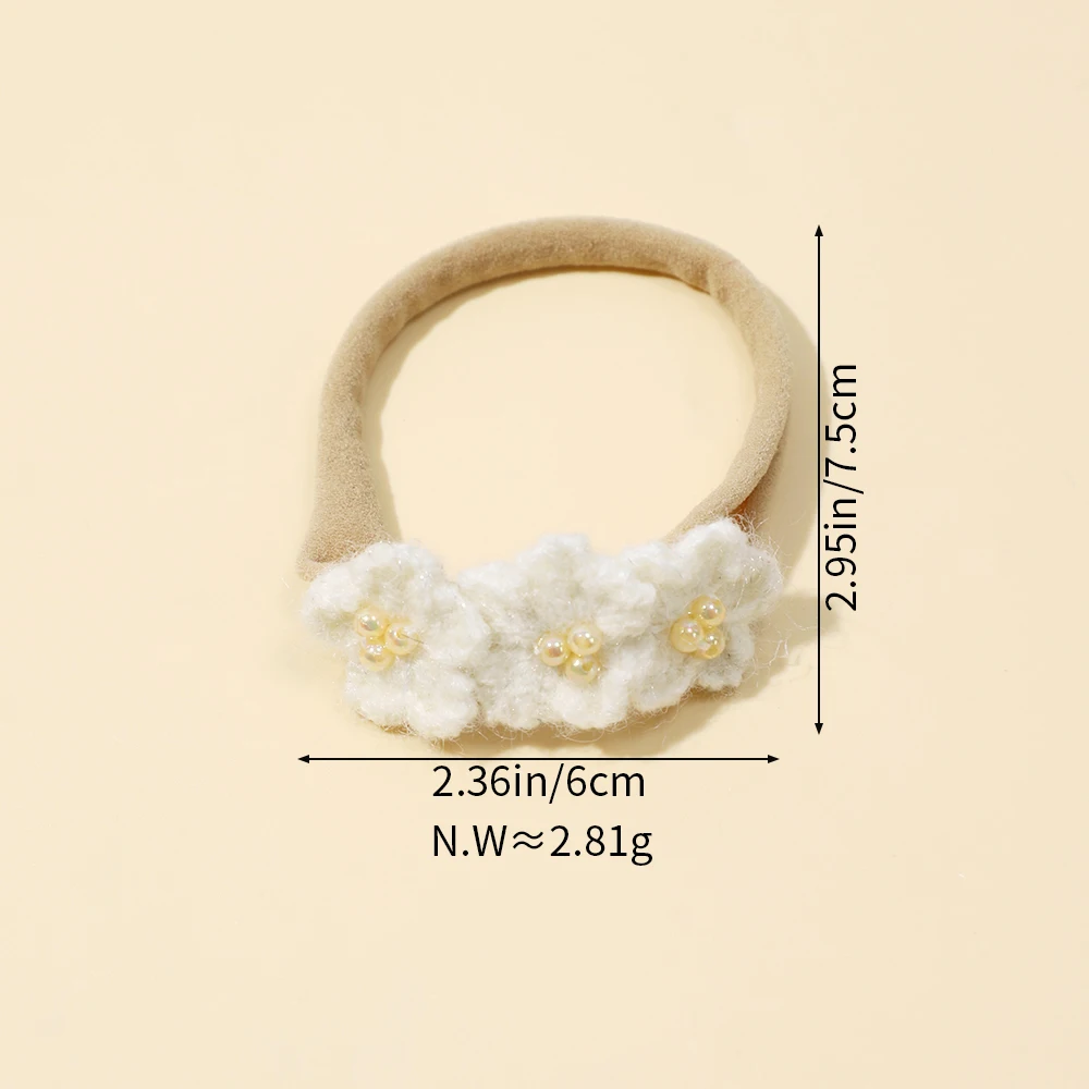 1Pcs Cute Baby Kids Daisy Flower Hair Accessories Children Rubber Bands Scrunchies Elastic Soft Hair Bands Girls Headband image 5