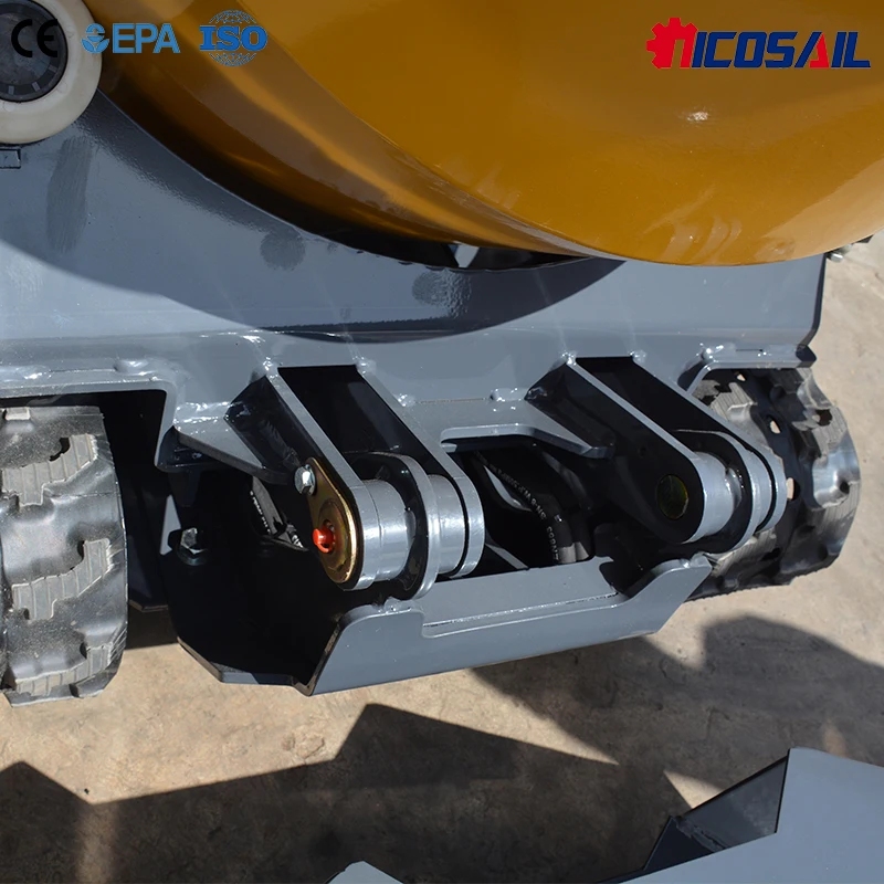 Custom 750kg Mini Concrete Dumper 350L Hydraulic Mixer Truck 13.5HP Heavy Duty Construction Equipment