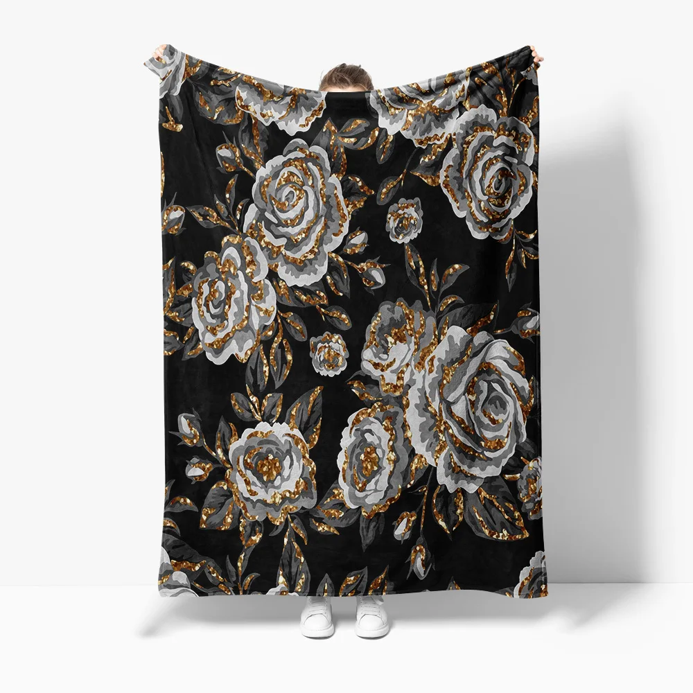 

Темно-серое, черное одеяло со снежинками и блестящим теплым уютным флисовым одеялом для женщин, подарки