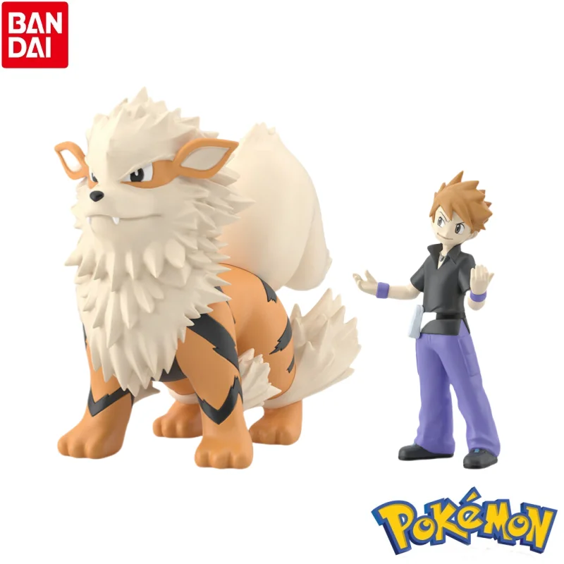

In Stock Bandai Model Doll Brand New Boxed Pokemon Blue Arcanine Anime Characters Original Garage Kit Collectible Action Figure