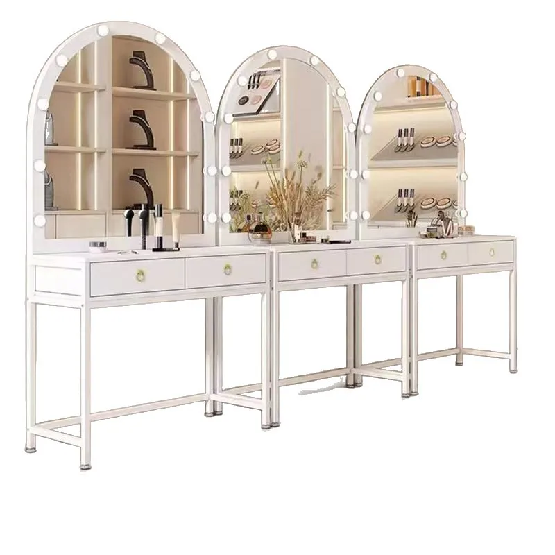 

Internet celebrity studio dressing table with lamp makeup artist special beauty salon professional makeup table makeup