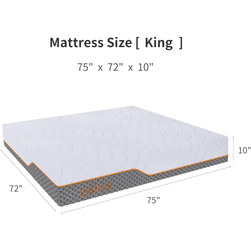 Colchão RV - Colchão RV de espuma viscoelástica de 10", absorção de choque e alívio de pressão, para RVs, campistas e reboques