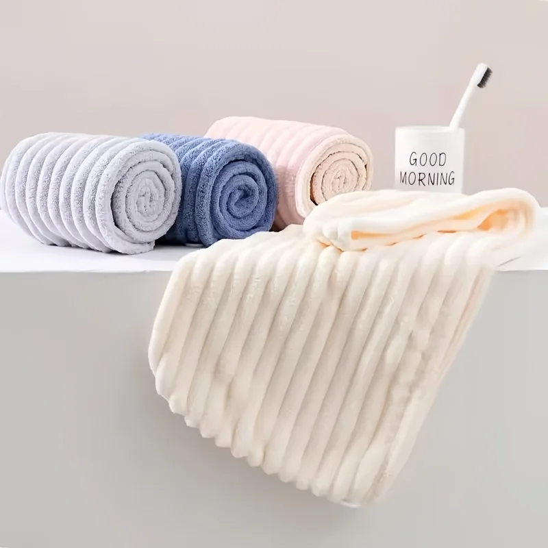 New Women Quick Dry Microfiber Hair Drying Cap, Super Absorbent Soft, Anti-Frizz, Bathroom Daily Use