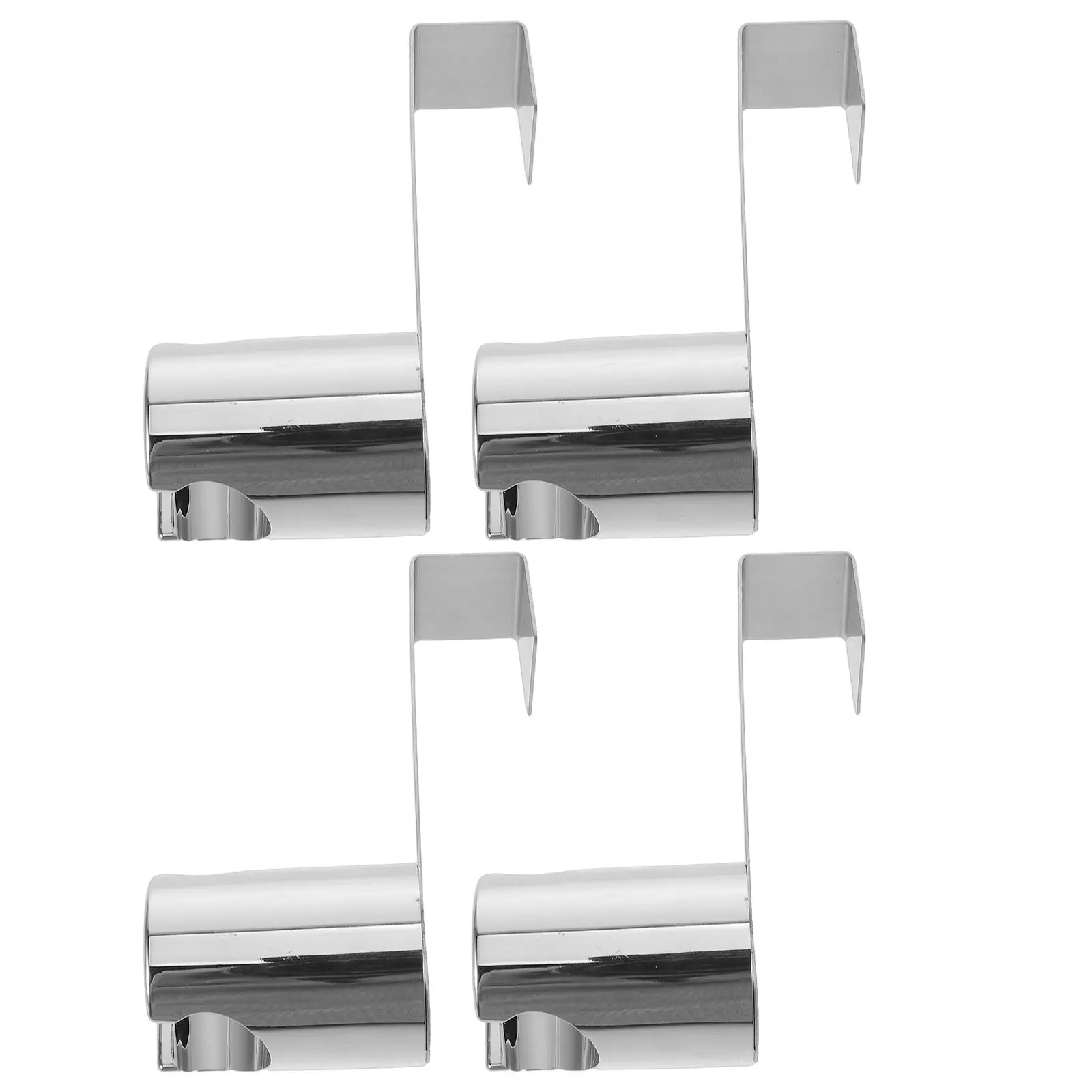 4Pcs Bidet Wall Mount Holder Stainless Steel Bathroom Sprayer Organizer Bracket Handheld Bidet Sprayer Support Toilet Hygiene