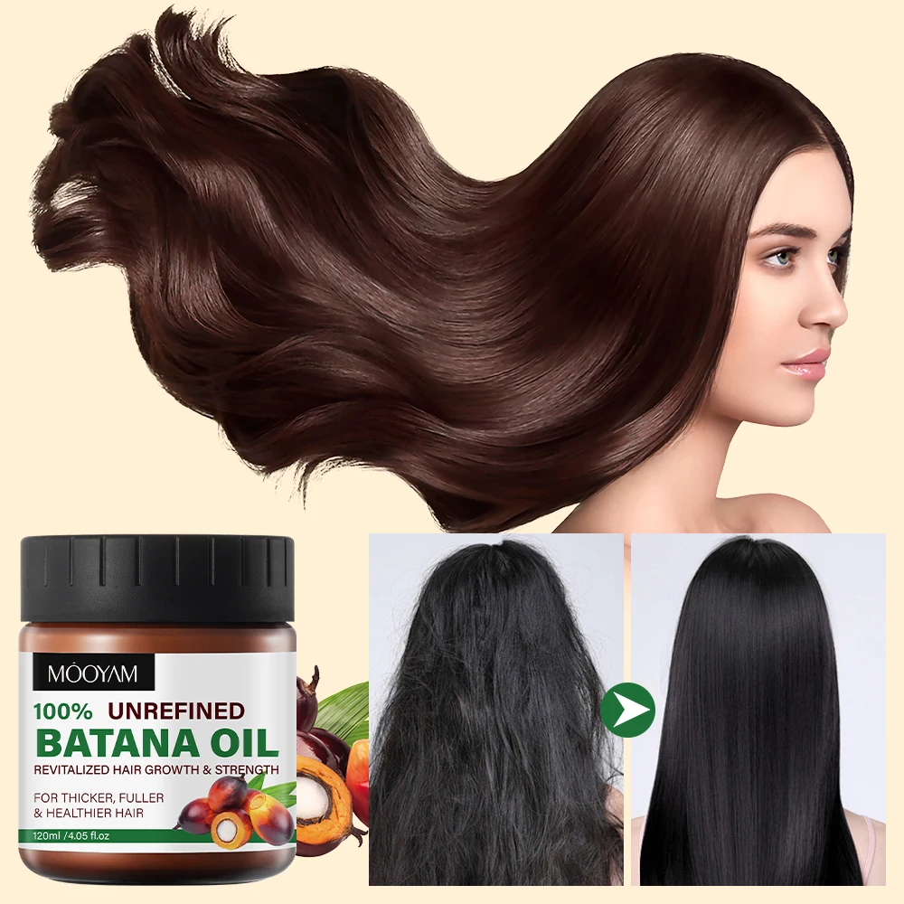 العلامة الخاصة للعناية بالشعر 100% زيت باتانا غير مُعاد تركيبه 120 مل للشعر التالف يعزز نمو زيت الشعر العضوي والطبيعي النقي
