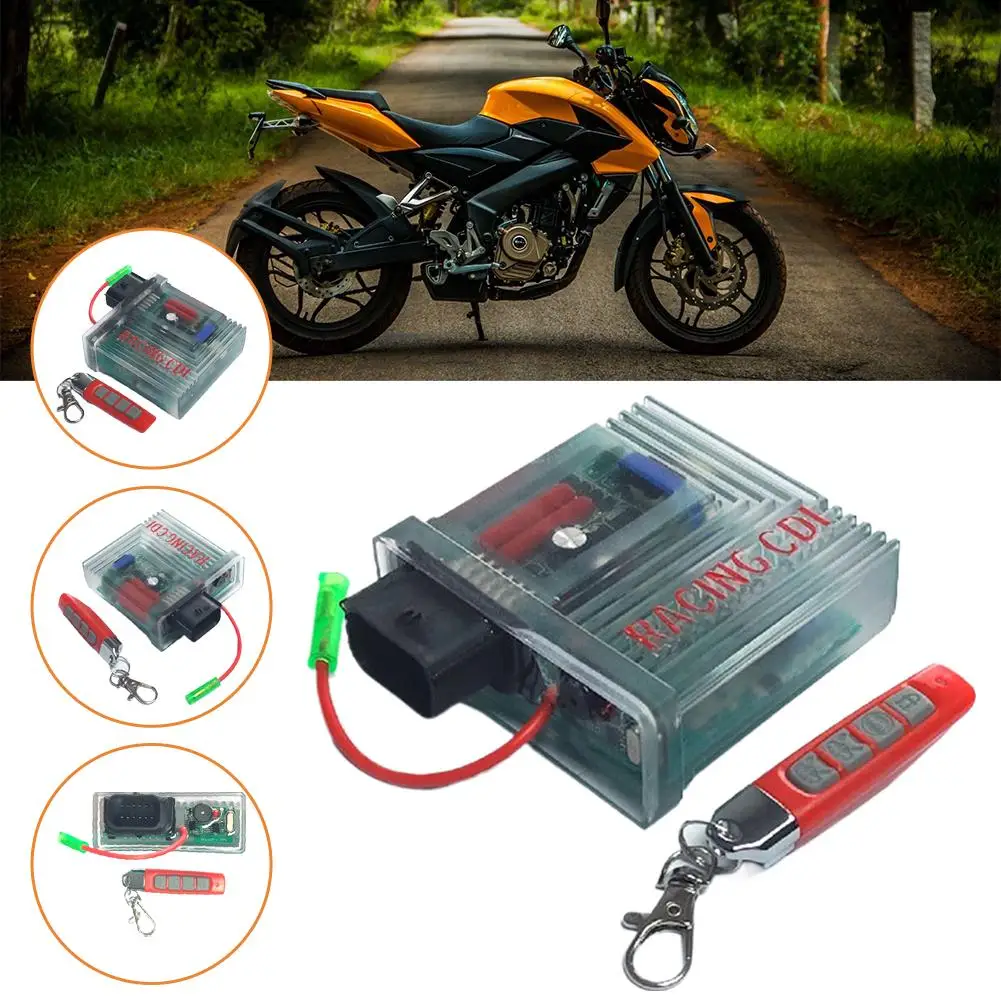 دراجة نارية CDI الشاعل مع جهاز التحكم عن بعد ستروب ضوء وماض متعدد الأوضاع الأداء الشاعل ل بولسار 200 NS H1J5