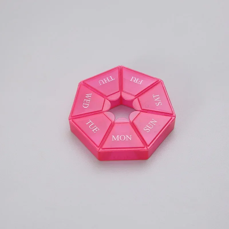 Nieuwe 7 Dagen Pillendoosje Wekelijkse Tablethouder Draagbare Reizen Mini Kleine Pillendoosje Pillendoosjes Organizer Container