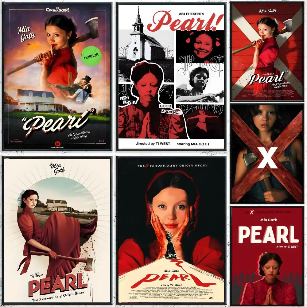 Fear Movie P-Pearl Poster Perfect Sticker Self Adhesive for Office Home Theater Wall Art Decor Fancy Gift