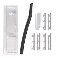 Eyebrow Razor Kit Beard Trimmer Dermaplaning Tool Shaper Facial Razor for Beard Moustache Razor With 6 Blade Sets