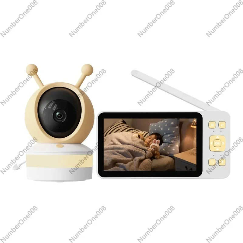 5 Inch HD Baby Monitor, Wireless Night Vision Camera for Baby, Infant Safety Monitor with Remote Viewing