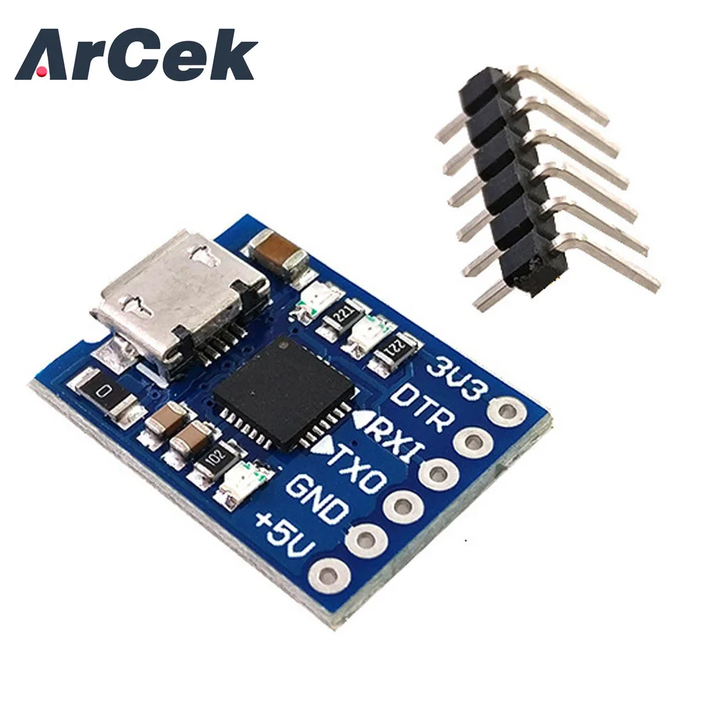 Модуль платы CJMCU CP2102 MICRO USB в UART TTL, последовательный преобразователь с 6 контактами, замена FT232 для Arduino, Набор для творчества