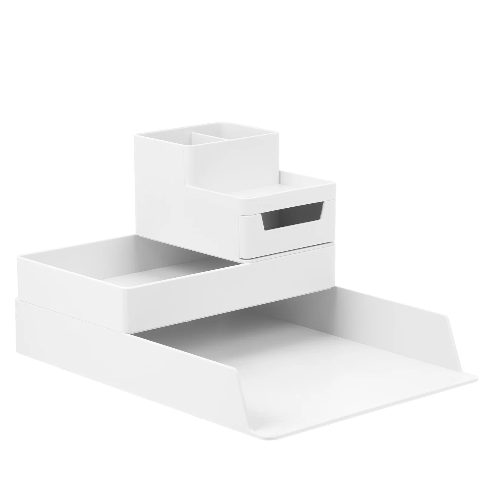 

File Storage Box Boxes Desktop Stationery Supplies Office Containers Rack Sundries Holders Plastic Organiser