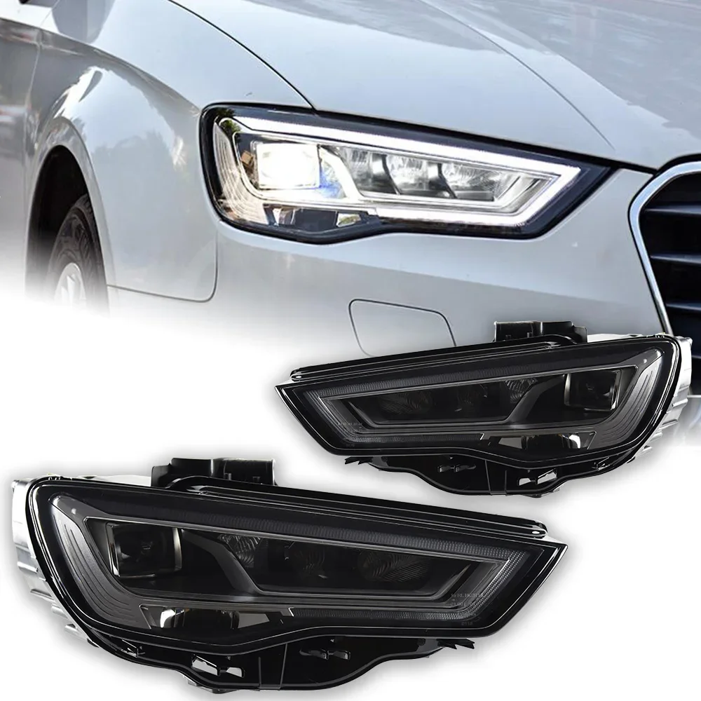 Car Lights for Audi A3 Headlight Projector A3 8V Dynamic Signal Head Lamp LED Headlights Drl Lens Automotive Accessories