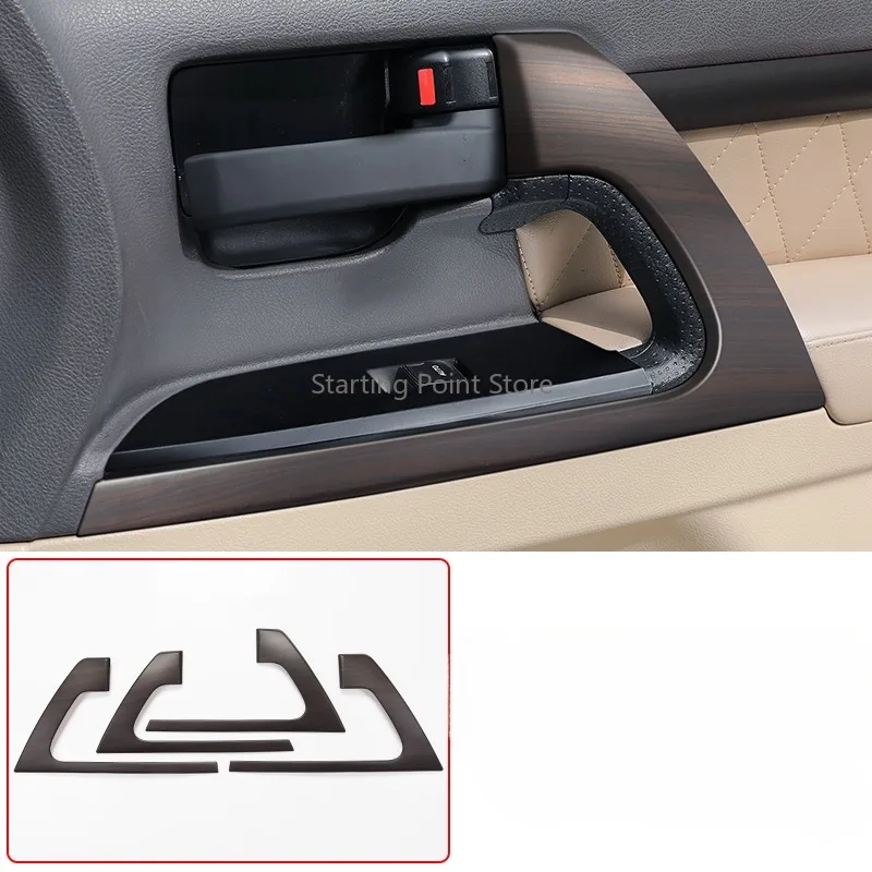 Suitable for Toyota Land Cruiser Door Handles, Peach Wood Decoration, Land Cruiser LC200 Handle Interior