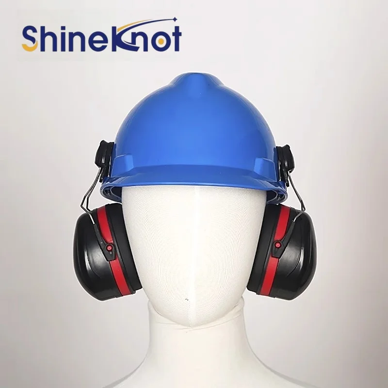SHINEKNOT Super Insulated Headband with Helmet Mount for Noise Reduction and Soundproofing in Construction Sites