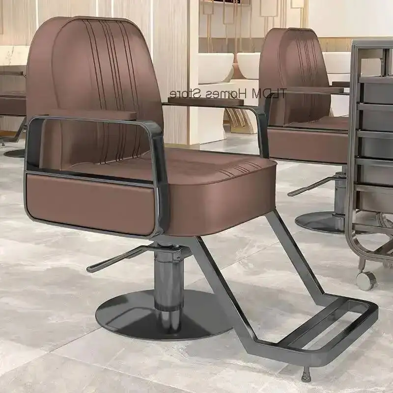 Chairs Unique Design Barber Chairs Premium Creative Nordic Minimalist Space Salon Saving Modern Friseurstuhl Salon Furniture