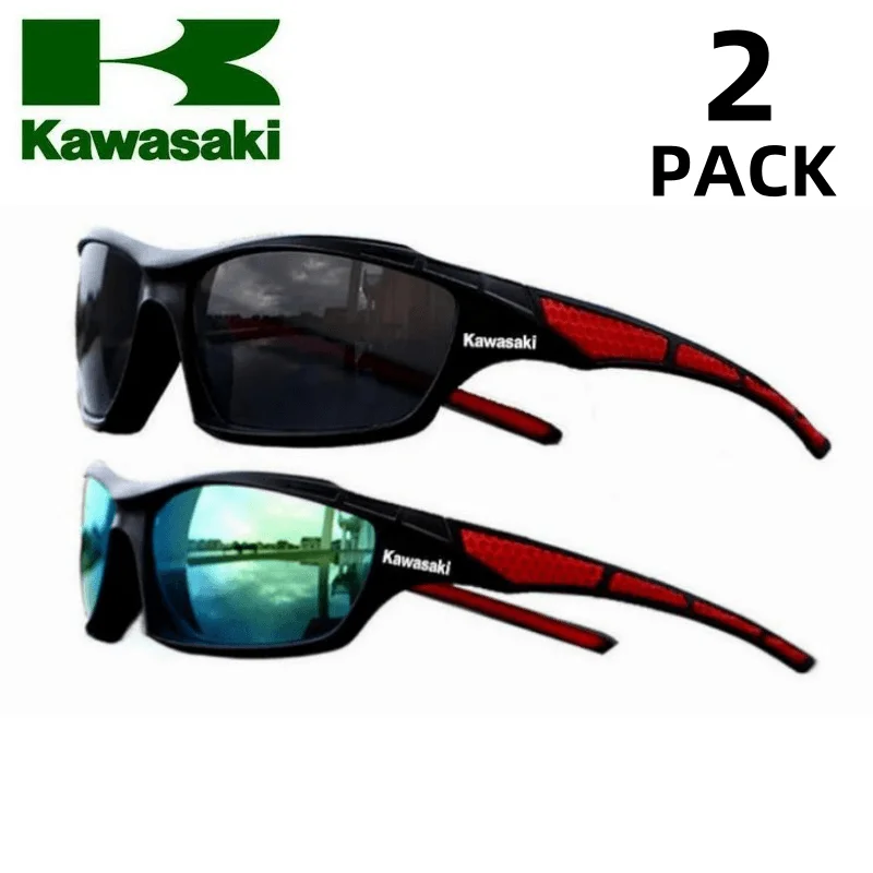 2pcs Kawasaki Polarized Sunglasses UV400 Protection Sun glasses Shades Outdoor For Summer Party Vacation Travel Driving Fishing