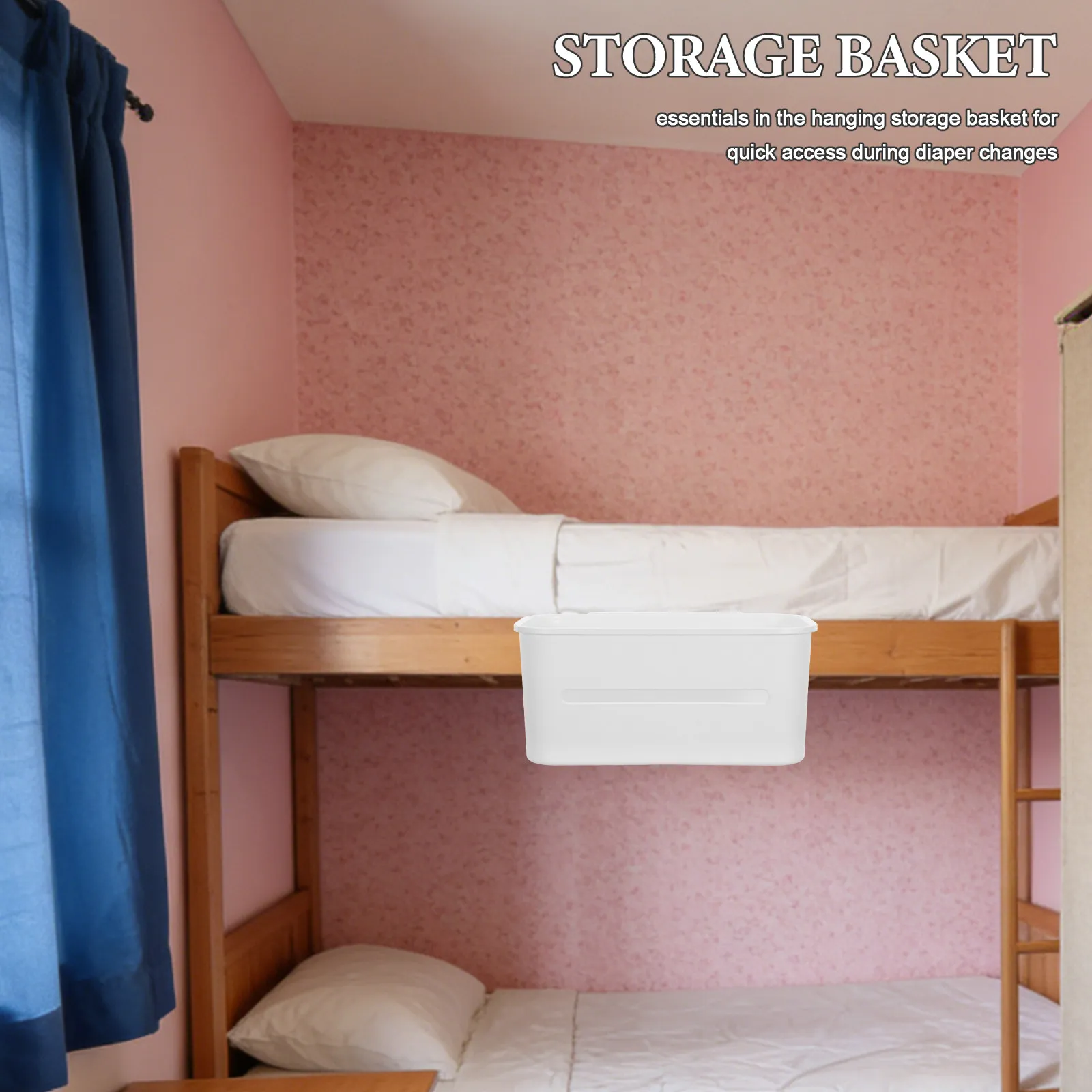 

Подвесная корзина-органайзер для детской кроватки, держатель для подгузников, незаменимые вещи для новорожденных