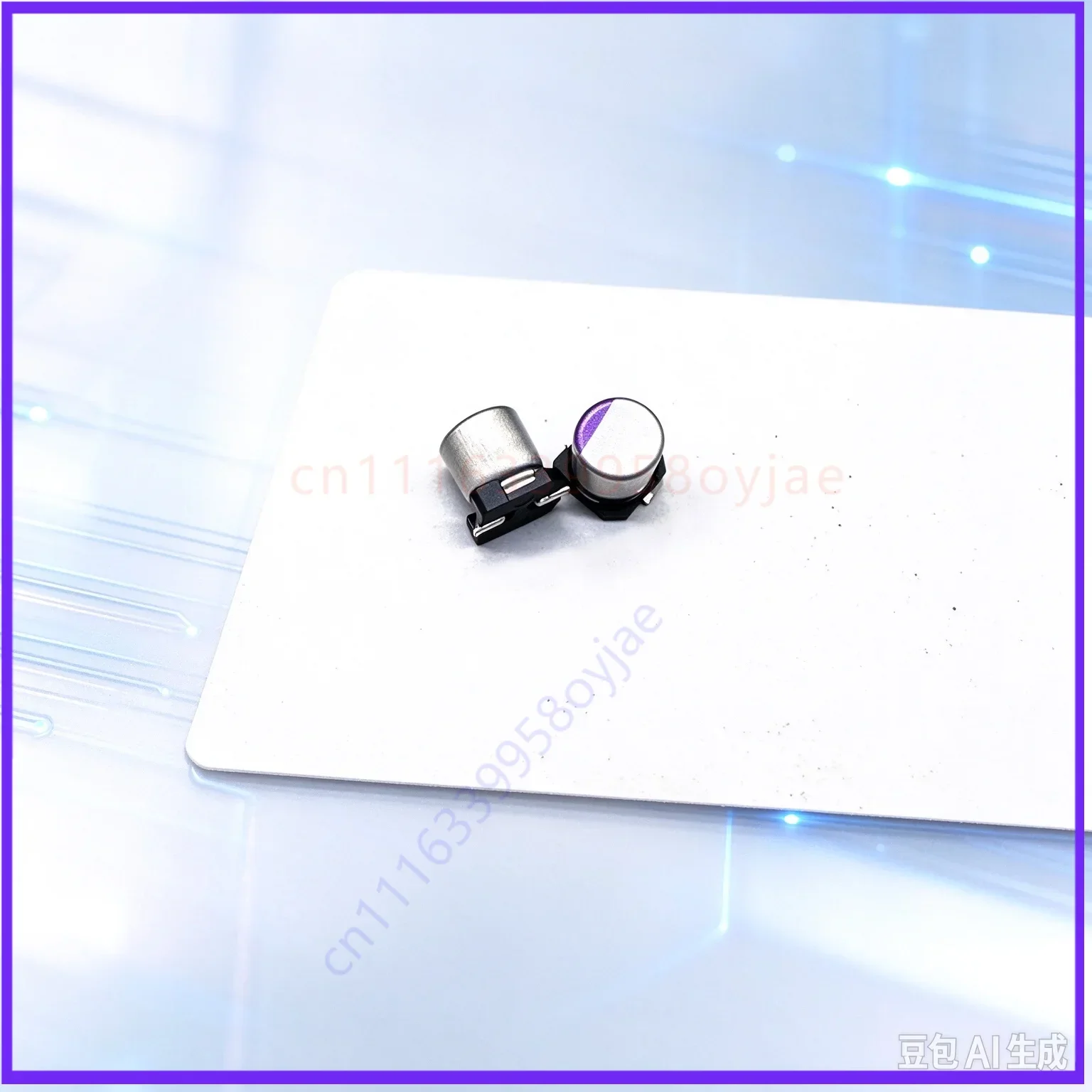 Use for Panasonic 2.5V 330uF SMD Solid Capacitor Walkman Sanyo Purple  200pcs