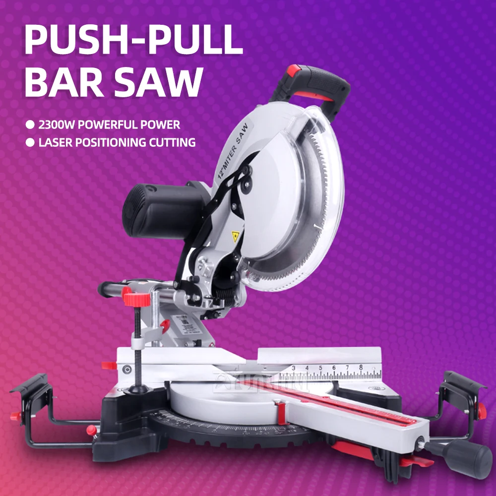 8~12 inches Miter Saw Multifunctional 45 Degree Aluminum Sawing Machine Metal Wood Plastic Aluminum Cutting Machine 220V