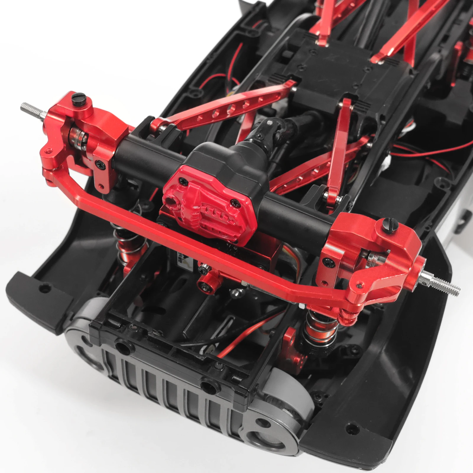 Metalowe osie przednie i tylne, proste osie, pasują do MN128, MN86, MN86s, G500, akcesoria do tuningu samochodów RC typu climbing.
