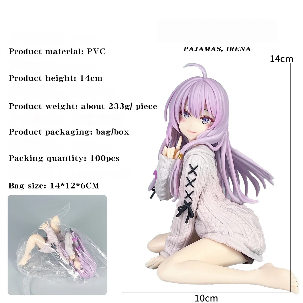 Anime Majo Action Figure, No Tabitabi Ilyina Coleção Boneca, Modelo PVC, Ornamento Desktop, Brinquedo Infantil, Presente Periférico, Novo