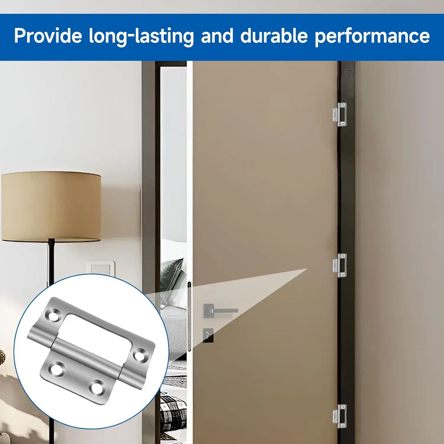 

4pcs 50mm 2 Inch Chrome Zinc Flush Hinges For Cupboard Doors Cabinets Dresser Wardrobes Cabinet Cupboard Hinges Household