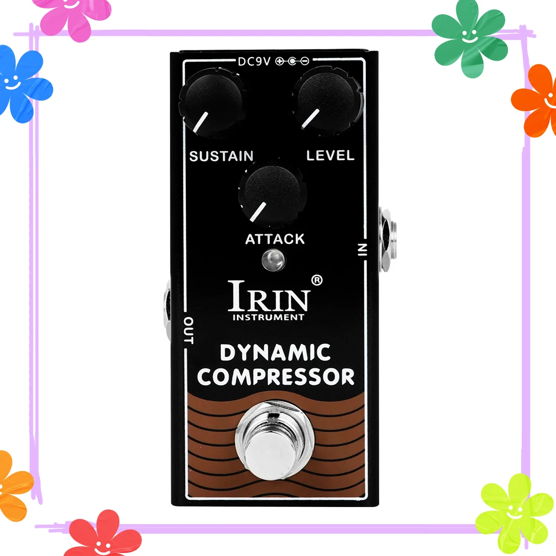 IRIN RF-12 ضاغط ديناميكي تأثير الغيتار الكهربائي دواسة ضغط كلاسيكي روس خط تأثير صحيح الالتفافية دواسة الغيتار جزء