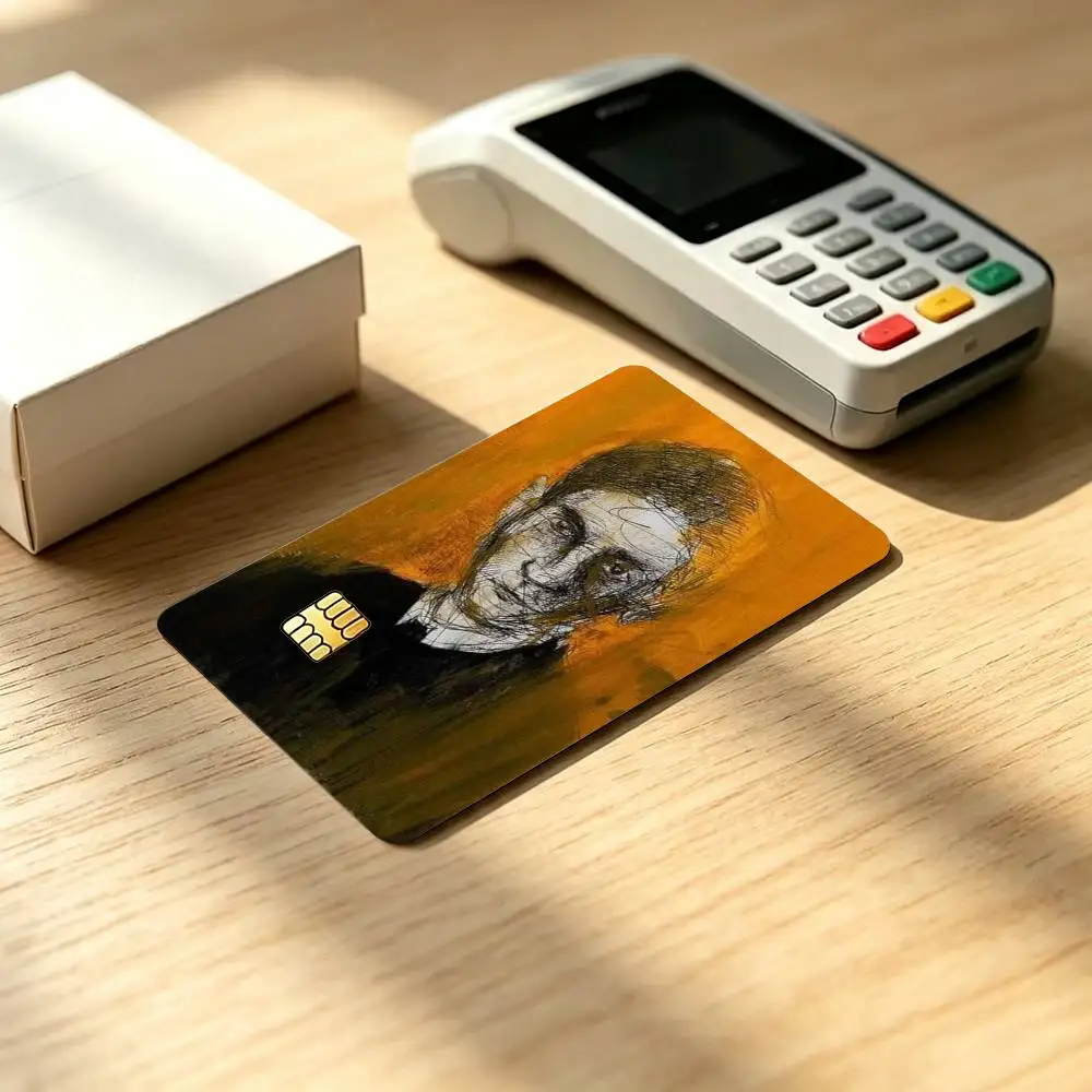 Abstract Surreal Franz K-Kafka Credit Card HD Stickers Game Card Decal Small Chip Waterproof Sticker Gift