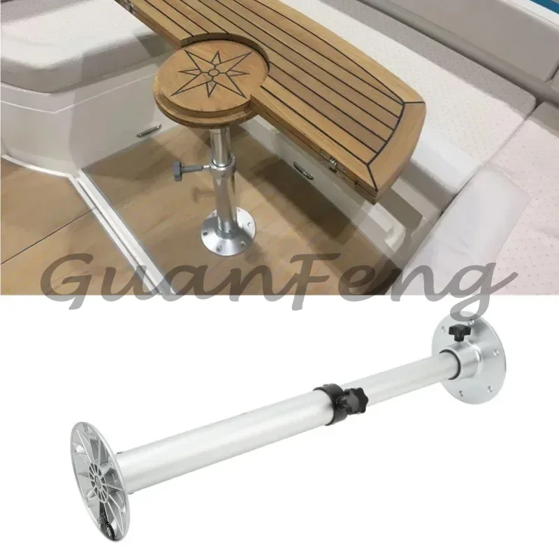 RV Height Adjustable Desk Legs, Stable Anti-Shake Table Pedestal Stand, Oxidation Resistant for RV and Yacht