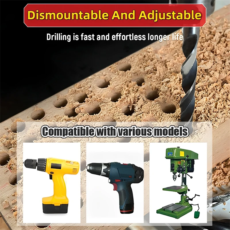 3-10mm HSS Countersink Drill Bit Set Reamer Woodworking Chamfer Boring Drill L-wrench Counterbore Hole Cutter Screw Hole Drill