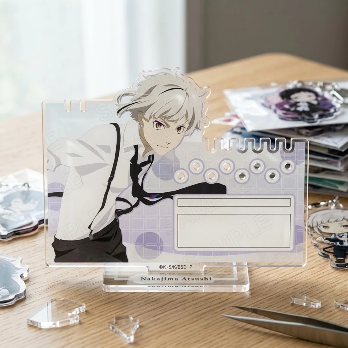 Anime Bungo Stray Dogs Dazai 15cm Acrylic Stand Set Halloween Gift Otaku Collectible Desk Ornament Keychain