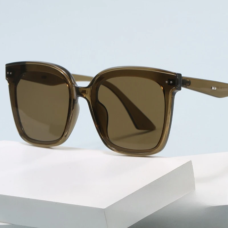 

​​2025 Thick PC Polarized Sunglasses Unisex, UV400 K-Style Oversized TR90 Lightweight Driving Fashion Retro​​