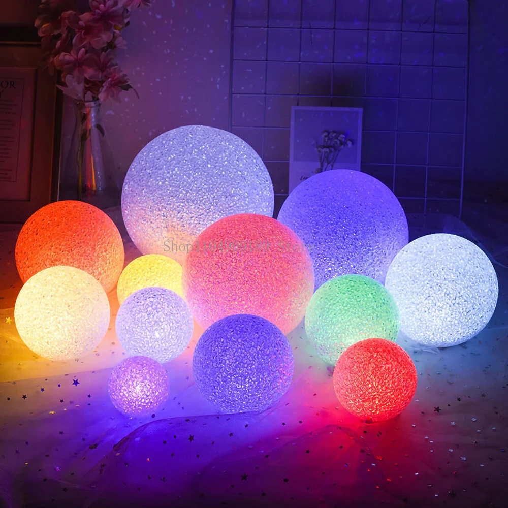 

8/10/12/14CM Creative Hand Holding Luminous Magic Crystal Ball Lamp LED Night Light Party Festival Decoration