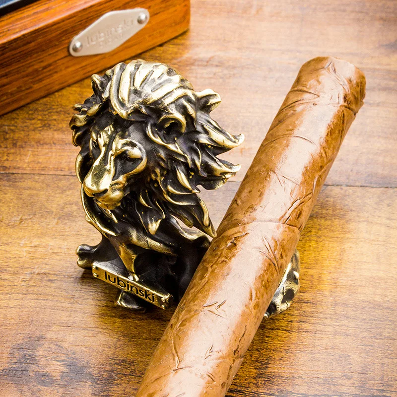 

Латунный мундштук премиум-класса — племенный дизайн льва для дома и путешествий