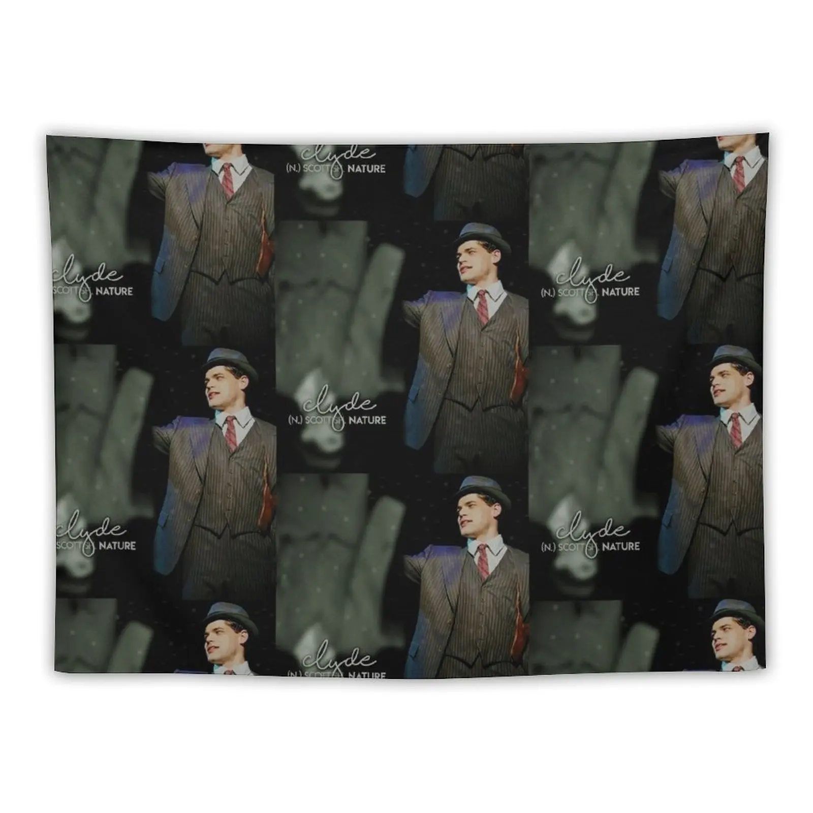 Broadway Alphabet - Clyde Barrow Tapestry Home Decorations Aesthetic Bedrooms Decorations Tapestry